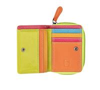 Prime Hide Luxury Small Multicolour Woman’s Leather Purse - RFID Blocking Women's Bifold Wallet Ladies Designer Purses Popper Opening Soft Premium Leathers - Green