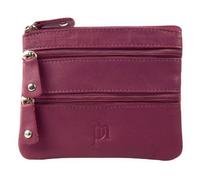 Prime Hide Mens Ladies Quality Leather Coin Purse 3 Sections 10 Colours Handy
