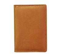 Prime Hide RFID Blocking Leather Credit Card Holder Wallet Colourful Mens Womans Orange