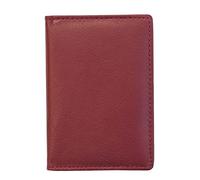 Prime Hide RFID Blocking Leather Credit Card Holder Wallet Colourful Mens Womans Red