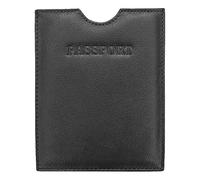 Prime Hide RFID Blocking Soft Leather Passport Holder Slip in Cover (Black)