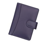 Prime Hide RFID Blocking Soft Purple Leather Credit Card Holder Wallet