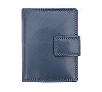 Prime Hide Woman's Leather Purse, Premimum Leathers Medium Sized, Ladies Soft Designer RFID Blocking Trifold - Navy