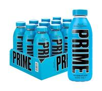 PRIME Hydration Blue Raspberry | Sports Drink | Electrolyte Enhanced for Ultimate Hydration | 250mg BCAAs | B Vitamins | Antioxidants | 720mg Electrolytes | 10.5% Coconut Water | 500mL Bottle |12 Pack