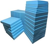 Prime Kingdom High Density Blue Firm Foam Sheet For Upholstery, DIY Cushion, Sofa, Beds, Seats, Campervans, Indoor/Outdoor Padding Seat Pads (13" x 13" x 4")