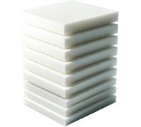 Prime Kingdom HIGH-DENSITY WHITE FOAM Seat Pads 4cm Thickness High-Density Foam Sofa Chair Bench SEAT Upholstery White Foam Cut to Any Size for customs (50 x 54 cm / 20" x 21")