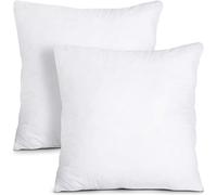 Prime Kingdom Set of 2 Hypoallergenic Cushion Inserts - 18"x18" (45x45cm) Square Pillow Stuffers - Soft Decorative Cushion Inner Pads for Sofa, Couch, Bed & Home Décor