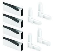 PRIME-LINE, 5/16 in. x 3/4, White, Products PL 7814 Screen Frame Kit, x 60 in, Rolled Aluminum, Includes Vinyl Spline & Square-Cut Corners