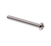 Prime-Line 9003227 Machine Screw, Round Head, Slotted/Phillips Combo, 6-32 X 1-1/4 in, Grade 18-8 Stainless Steel, Pack of 100