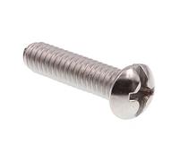Prime-Line 9005374 Machine Screw, Round Head, Slotted/Phillips Combo, 1/4 in-20 X 1 in, Grade 18-8 Stainless Steel, Pack of 100