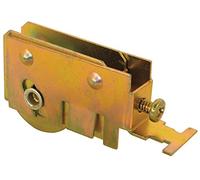 PRIME-LINE D 1518 Concave Edge Sliding Door Assembly, 1-1/4 in Dia X 5/16 in W, 1 Roller, Brass