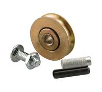 Prime-Line D 1796 Concave Edge Sliding Patio Door Roller Assembly, 1-1/4 in Dia X 5/16 in W, Steel, Gold