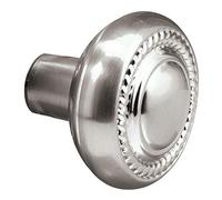 Prime-Line Defender Security E 2643 Colonial Style Door Knobs, 1/4 in. Square Drive, Wrought Steel Design, Satin Nickel Finish, with Spindles