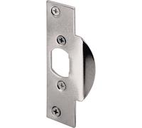 Prime-Line Defender Security U 9474 High Security Latch Strike, 4-1/4 in L X 1-1/8 in W, Steel, Chrome Plated, quot W