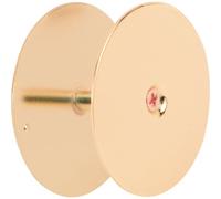 PRIME-LINE Door Hole Cover Plate, 2-5/8 in. Diameter, Brass, Increase Home Security on Entry Doors