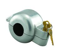 Prime-LINE EP Security S 4180 Device - Doorknob Lock with Key to Block Access to Keyhole, Removeable and Easy to Use, Gray, 2-7/8 in