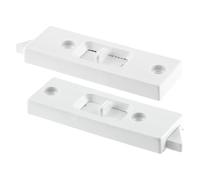 PRIME-LINE F 2598 Spring Loaded Tilt Latch, Plastic, White, 2 in