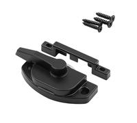 Prime-Line F 27638 Window Sash Lock, 2-1/16 on Hole Centers, with Keeper, Diecast Cam Action, Matte Black (Single Pack)