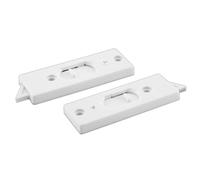 Prime-Line F 2801 2-5/16 In. White Plastic Spring-Loaded Tilt Latch (1 Pair)