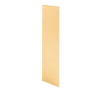 Prime-Line J 4580 Door Push Plate, 4 inch X 16 inch, Polished Brass
