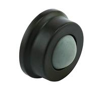 Prime-Line J 4648 1 in., Cast Brass, Bronze, Wall Stop with Convex Bumper (Single Pack)