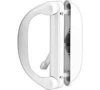 Prime-Line Products C 1275 Sliding Door Handle Set with Latch, White, 1-Pack