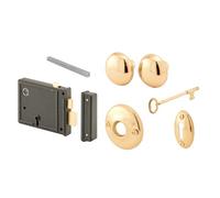 Prime-Line Products E 2478 Horizontal Bit Key Lock Set, Brass