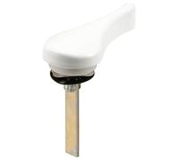 Prime-Line Products E 2703 Sliding Door Latch Lever with Washers and Push Nut, White, Diecast