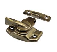 Prime-Line Products F 2566 Cam Action Window Sash Lock and Keeper, Antique Brass Finish