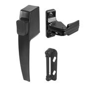 Prime Line Products K 5007 Screen & Storm Door Latch Set, Push-Button, Black - Quantity 4