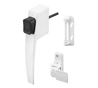 Prime-Line Products K 5145 Screen & Storm Door Latch Set, Diecast Construction, White, Push Button, Outswing