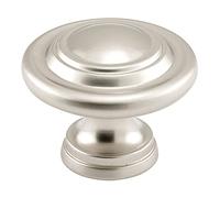 Prime-Line Products N 7372 Bi-Fold Door Knob, 1-11/16 in. Outside Diameter, Diecast, Satin Nickel Plated