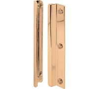 Prime-Line Products U 9512 Latch Guard, for Use with in-Swinging Doors, Steel, Plated, 6 in L, Brass