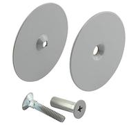 Prime-Line Products U 9515 Door Hole Cover Plate, 2-5/8 inch Diameter, Finished in Gray Primer