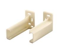 PRIME-LINE R 7265 Drawer Track Back Plate 3/8 in. x 1 in, Plastic, White, 1 Count (Pack of 1)