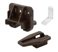 Prime-Line R 7321 Drawer Track Guide and Glides - Replacement Furniture Parts for Dressers, Hutches and Nightstand Drawer Systems, Brown (1 Set)