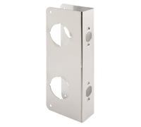 PRIME-LINE U 10539 Lock and Door Reinforcer Home and Prevent Unauthorized Entry-5-1/2 inch, 2-3/8 inch x 1-3/4 inch, Stainless Steel, 1 Pack