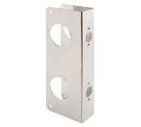 Prime-Line U 10539 Stainless Steel Lock and Door Reinforcement Plate for 1-3/4 in. Thick Doors, Stainless Steel Finish (Single Pack)