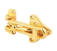 Prime-Line U 11315 Swing Bar Door Guard with High Security Auxiliary Lock, Brass Finish (Single Pack)