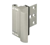 Prime-Line U 114705 New and Improved Door Reinforcement Lock with Integral Pull - Extra, High Security to your Home and Prevent Unauthorized Entry - 3 In. Stop, Solid Brass, Satin Nickel (Single Pack)