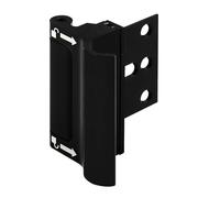 Prime-Line U 114708 New and Improved Door Reinforcement Lock with Integral Pull - Extra, High Security to Your Home and Prevent Unauthorized Entry - 3 in. Stop, Solid Brass, Matte Black (Single Pack)