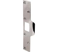 PRIME-LINE U 9476 Chrome-Plated Steel Maximum Security Latch Strike with 3, 1-1/4 in. x 7-7/8 in