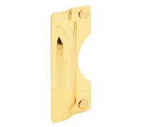 PRIME-LINE U 9502 Latch Guard Plate Cover, Brass, 3 in. x 7 in