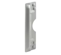 Prime-Line U 9503 Steel Latch Guard Plate Cover for Out-Swinging Doors, Gray (Single Pack)