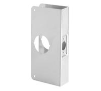 Prime-Line U 9551 Stainless Steel Lock and Door Reinforcement Plate for 1-3/8 in. Thick Doors, Stainless Steel Finish (Single Pack)