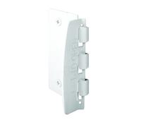 Prime-Line U 9888 Flip Action Door Lock - Reversible White Privacy Lock with Anti-Lock Out Screw for Child Safe Mode, 2-3/4” (Single Pack)