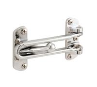 Prime-Line U 9900 Diecast Security Swing Bar Lock for Hinged Swing-in Doors, 3-7/8 Inch Bar Length by 2-1/2 Inch Height, Chrome, Set of 1