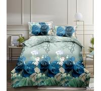 PRIME LINENS 3D Printed Design King Duvet Cover Set Complete 4 Pcs Bedding Set 1 Quilt Cover 2 Pillow Cases And 1 Fitted Sheet Included Machine Washable (King 4 Piece, 3D Printed 351)