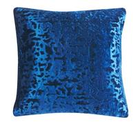 PRIME LINENS Crushed Velvet Cushion Covers 43x43Cm - Square Throw Cushion Covers Pack of 2 - Luxury Style Cushion Case for Sofa Bedroom (Plush Blue, Cushion Cover 17''x17'')