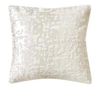 PRIME LINENS Crushed Velvet Cushion Covers 58x58Cm - Square Throw Cushion Covers Pack of 2 - Luxury Style Cushion Case for Sofa Bedroom (Plush White, Cushion Cover 23''x23'')